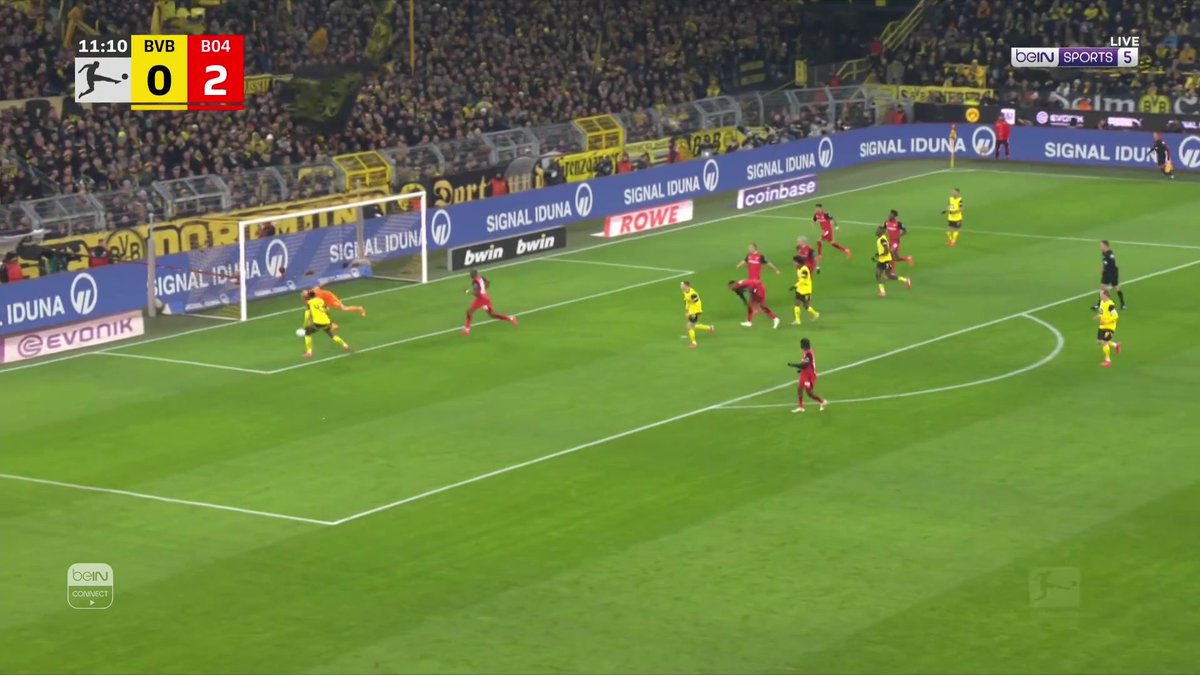 ماهذه المباراة؟ في الدقيقة 12 والنتيجة بوروسيا دورتموند 1-2 باير ليفركوزن #الدوري_الألماني #بوروسيا_دورتموند #باير_ليفركوزن