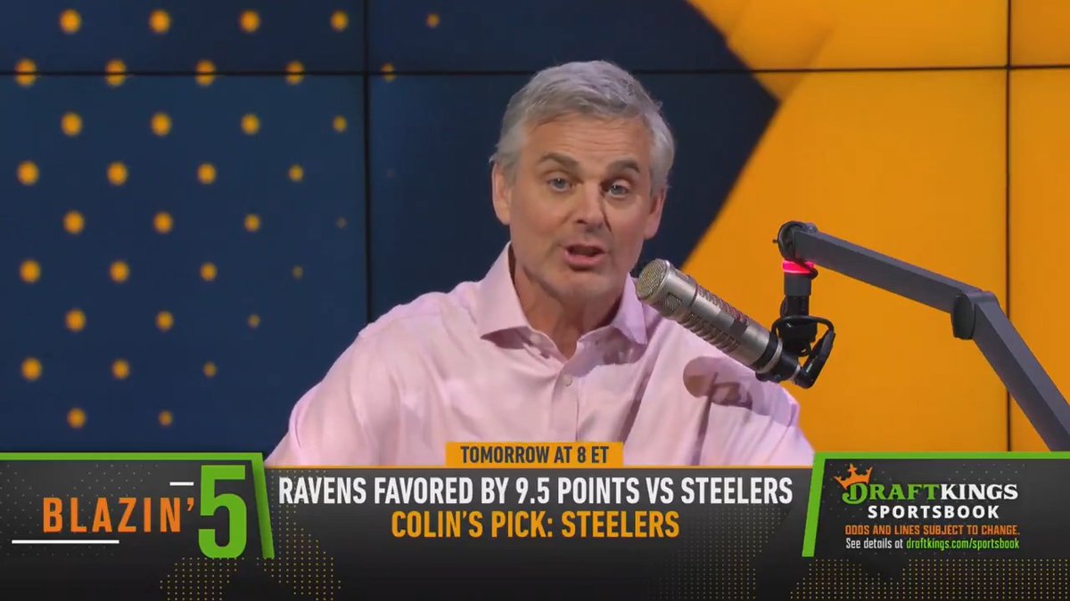 "It's hard and the more I thought... I'm going to take the Rams." Colin Cowherd is going against Sam Darnold in his Blazin' 5 for Wild Card weekend