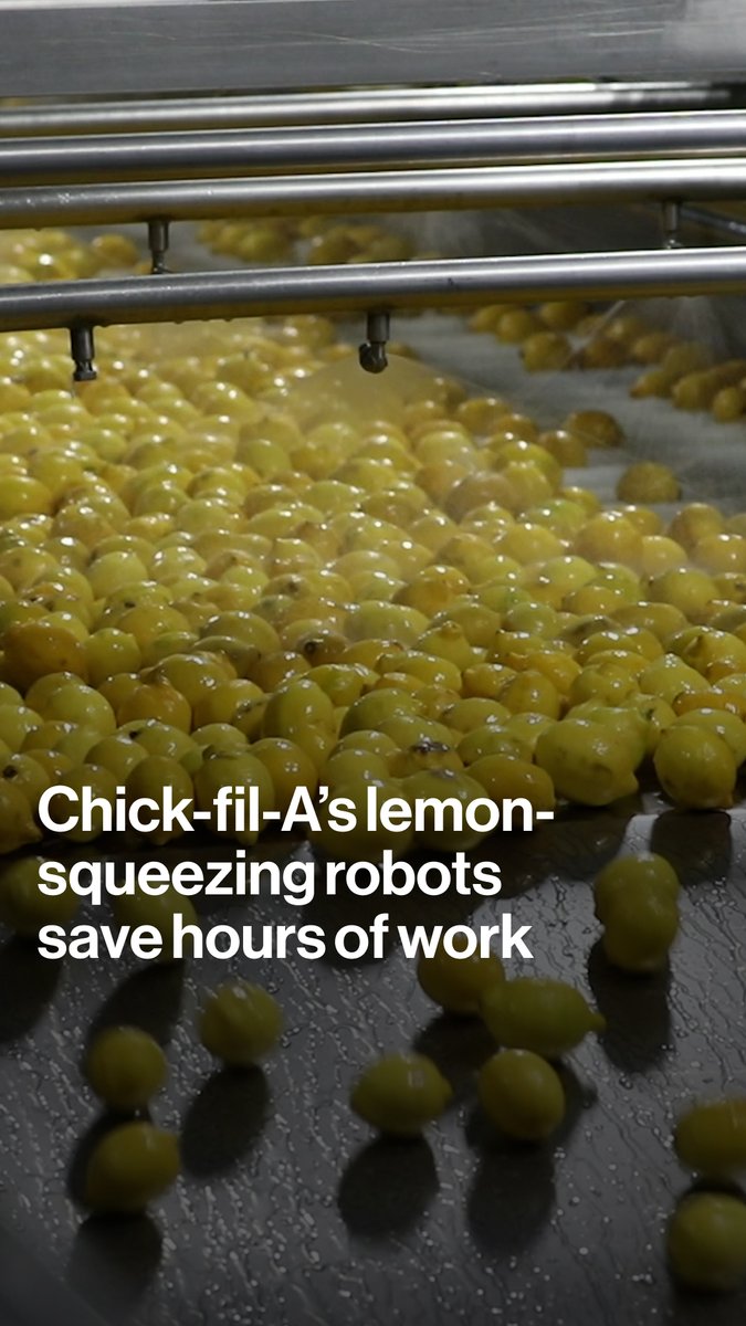Did you know that Chick-fil-A has an army of robots to help make its popular lemonade? Daniela Sirtori reports on how the company is outsourcing a tedious job to save workers time and reduce injuries