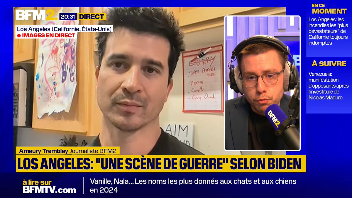 💬 "Une incompétence totale" Cédric Ih, expatrié à Los Angeles, critique le manque de soutien des autorités françaises face aux incendies qui ont touché de nombreux Français dans la ville américaine