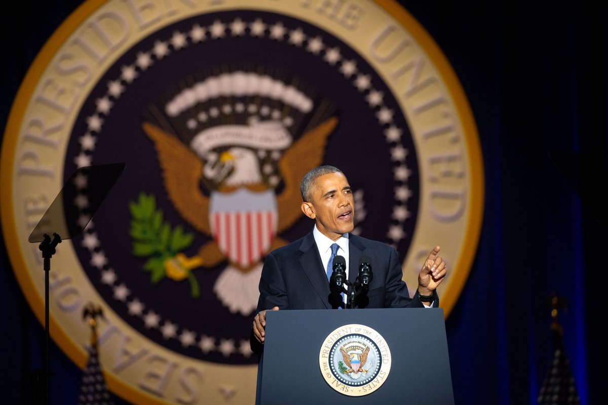 Eight years ago in his final address as President of the United States, Barack Obama returned to Chicago with a central message – that when ordinary people band together, they have the power to make change.