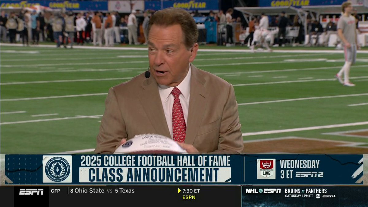 Nick Saban will be joining the College Football Hall of Fame‼️ Well-deserved 👏