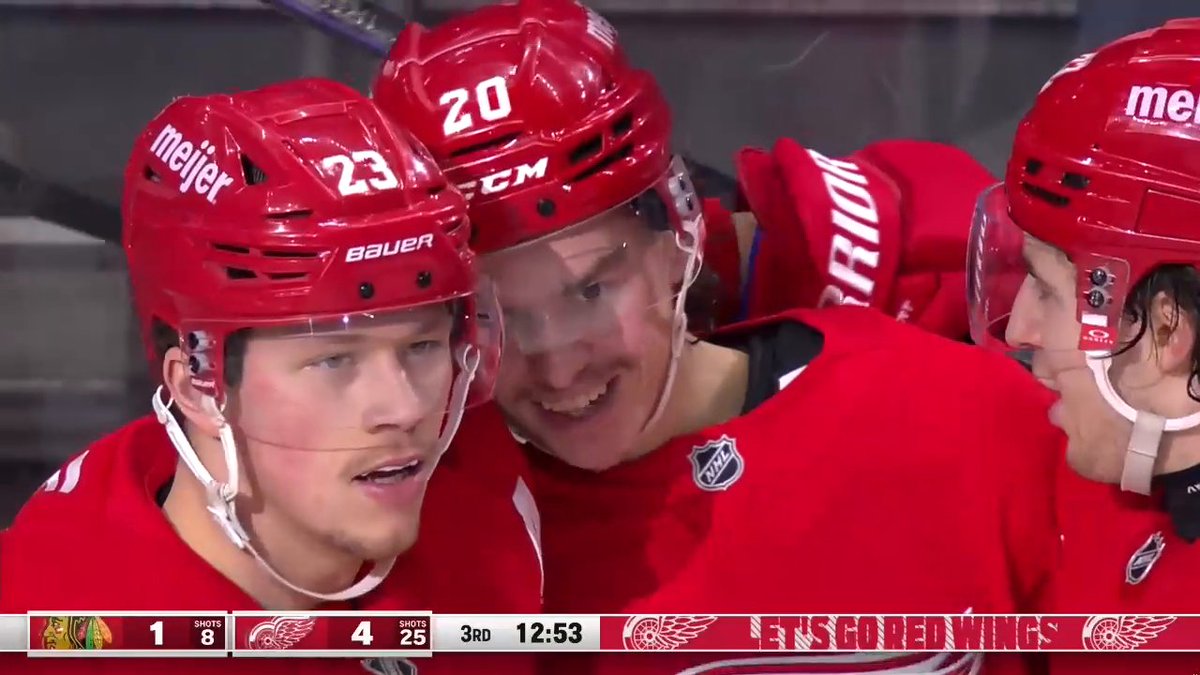Grab that puck! Albert Johansson has his first NHL goal! 🚨 📺: @NHLNetwork