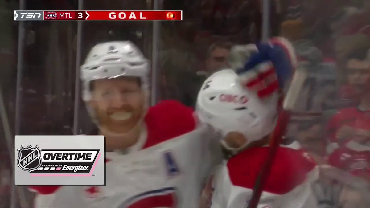 HOW ABOUT THOSE HABS! 👏 Nick Suzuki scores his fourth @energizer overtime winner of the season, and the Canadiens Montréal have won three in a row!
