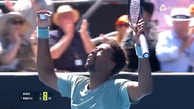 The moment Gael Monfils etched his name in history as the oldest ATP Tour champion 🫡 ASB Classic | #ASBClassic25