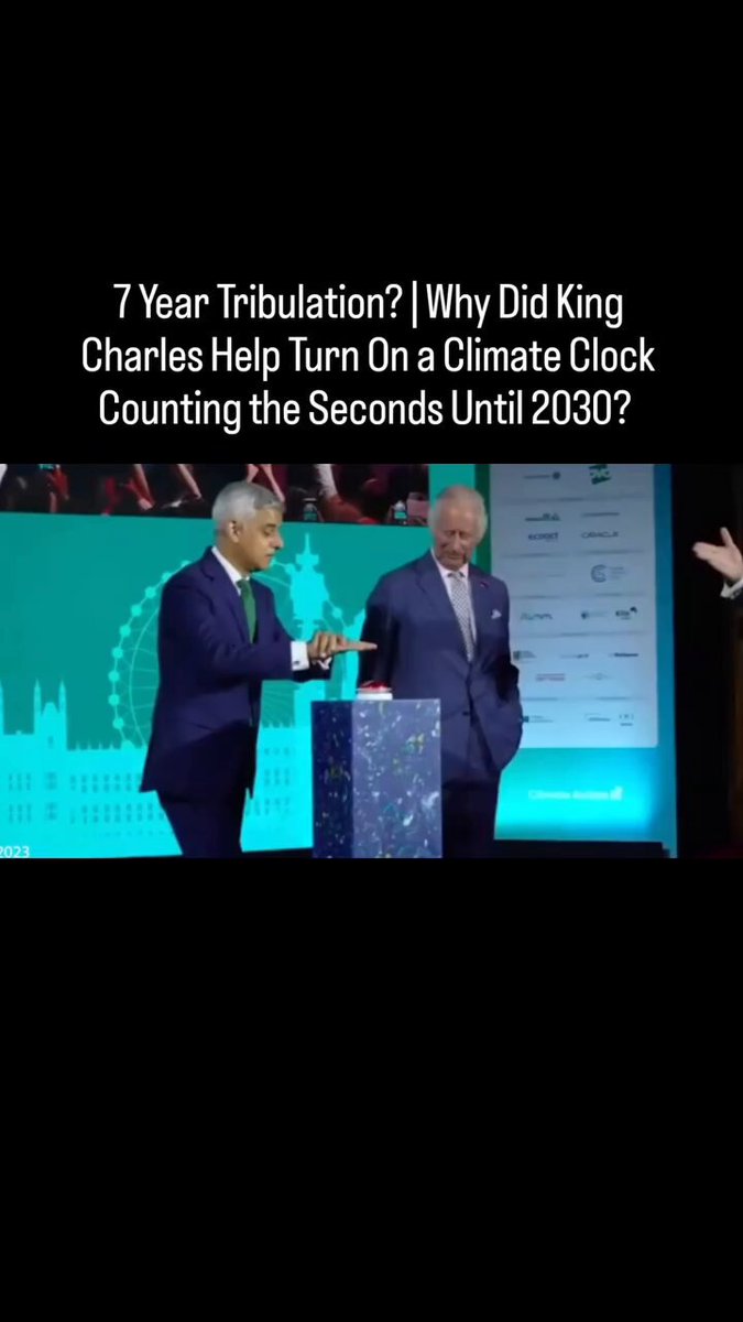 “King Charles helped turn on a Climate Clock” “The countdown to 2030 begins” Buckle up people it’s going to be a crazy few years with these lunatics trying to install their vision for the future.