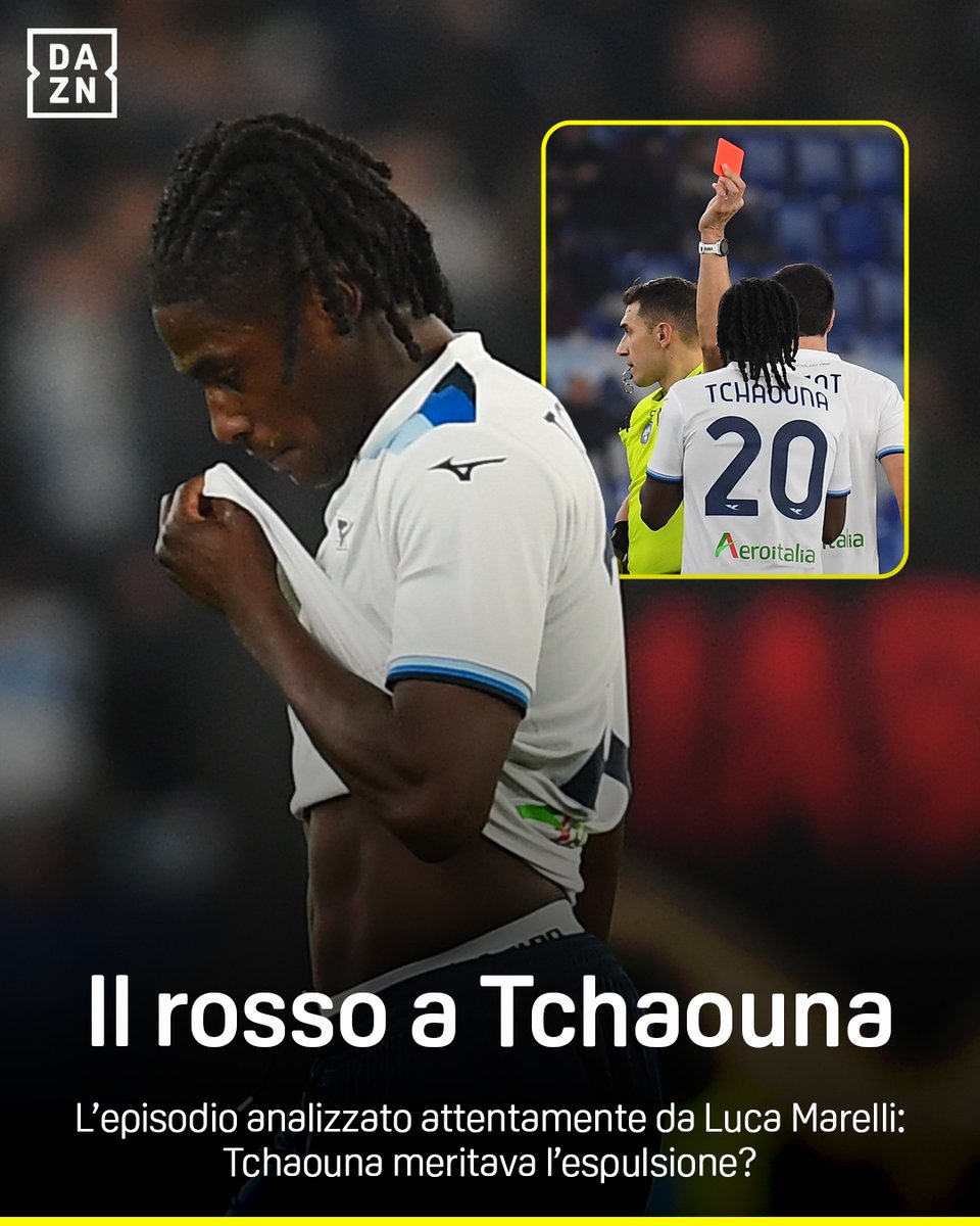 Il cartellino rosso a Tchaouna รจ esageratoโ๐ค๐ฅ L'analisi dell'episodio di Luca Marelli ๐จโ๐ซ #LazioComo #SerieAEnilive #DAZN
