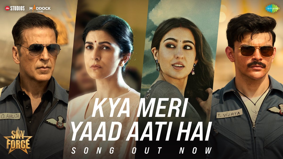 A tribute to our brave heroes, whose legacies live on forever! ❤🎼 #KyaMeriYaadAatiHai Song out now. 🔗 - #SkyForce releasing in cinemas this Republic Week, on 24th January 2025.