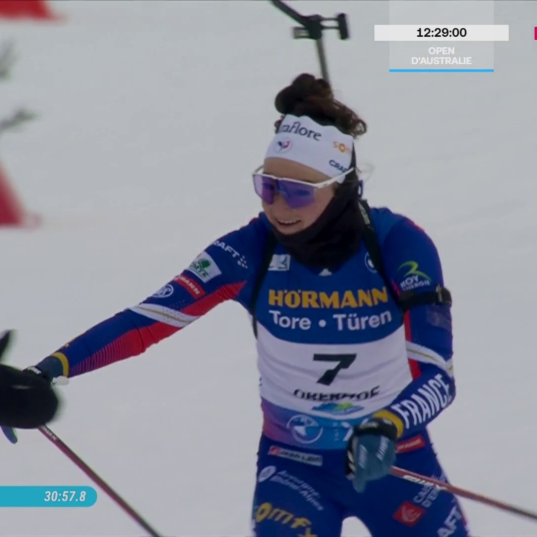🇫🇷😍 La grande classe ! Lou Jeanmonnot triomphe sur la poursuite à Oberhof et aide même sa rivale Elvira Öberg dans la zone d'arrivée