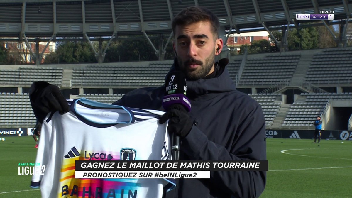 [🎁CONCOURS] ⚽️#beINLIGUE2 🔮 Donnez votre pronostic pour #PFCASC via #beINLIGUE2 👕 Le maillot dédicacé Mathys Tourraine (Paris FC) est à gagner ! 👉 Follow beIN SPORTS pour jouer