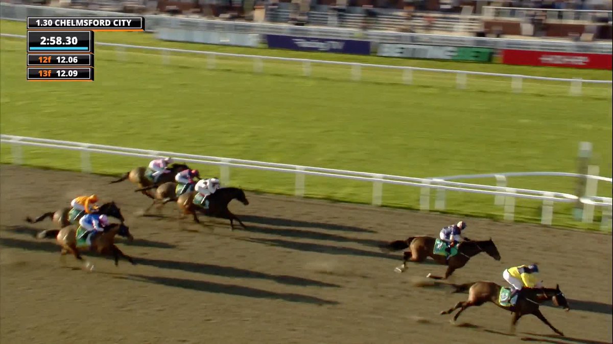 A four timer at Chelmsford! 🥇🥇🥇🥇 Carlton finds that extra gear to win the Each Way Extra At bet365 Handicap! #ITVRacing | Chelmsford City Racecourse | Darragh Keenan | James Owen Racing