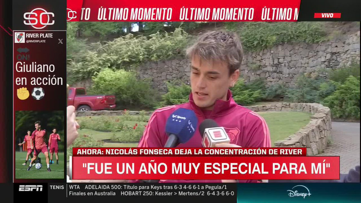🚨 La emoción de Nicolás Fonseca, quien se despidió de River al borde de las lágrimas: “Fue un año especial. Solo tengo agradecimientos. Cumplí muchos sueños. Estoy tranquilo y feliz, lo di todo. Hoy me toca dar un paso al costado y ser un hincha más”.