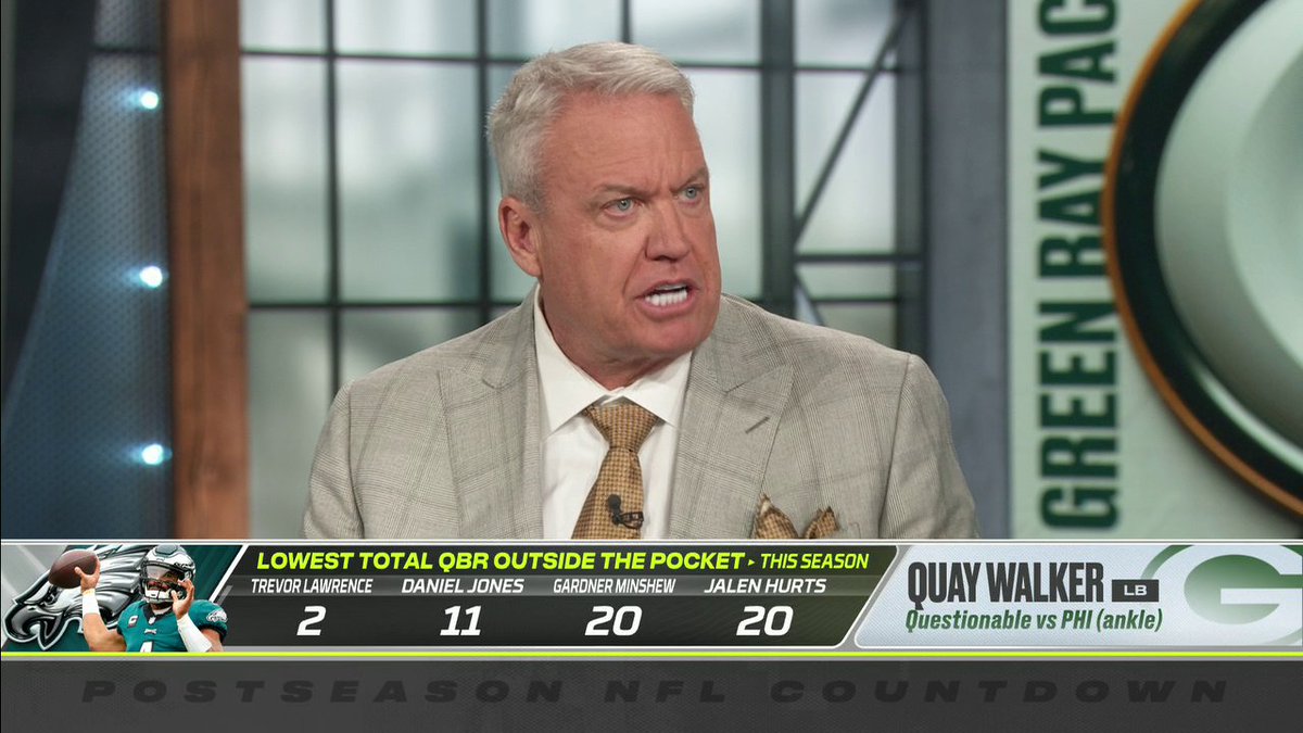 "The only way [the Eagles] are going to win is that quarterback run game because they're not good enough to sit back and beat you with Jalen Hurts from the pocket." 😳 —Rex Ryan on what the Eagles need from QB Jalen Hurts 👀