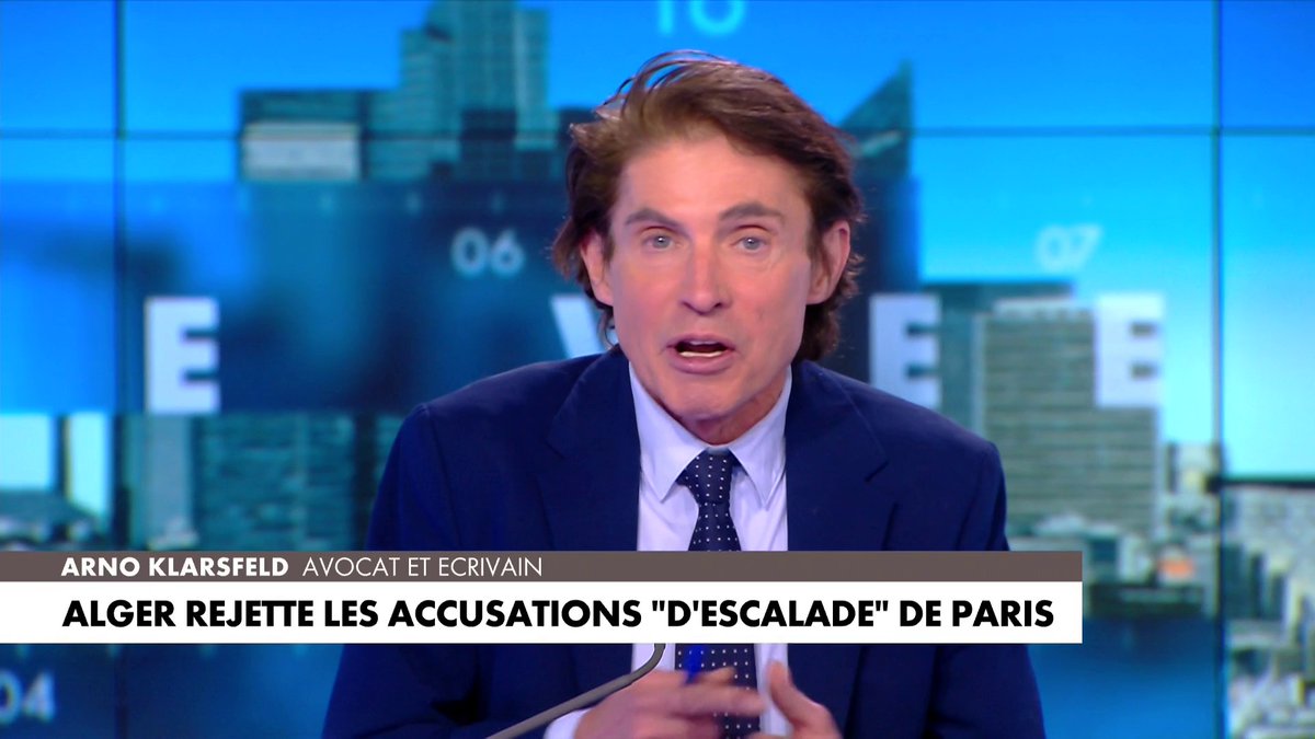 Alors quโAlger rejette les accusations dโescalade de Paris, Arno Klarsfeld rรฉagit : ยซLโAlgรฉrie ne veut pas reprendre ses OQTF sous prรฉtexte quโils nโont pas de passeportsยป, dans #PunchlineWE