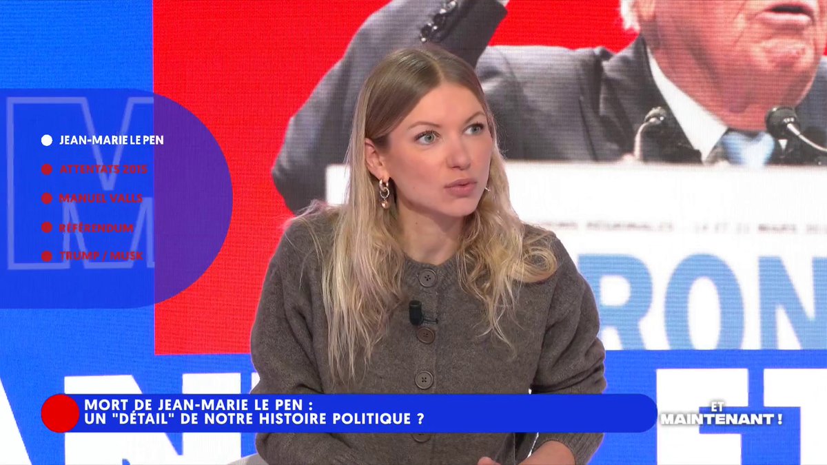 #LePen : « Qu’est-ce qu’il laisse qui a changé concrètement la vie de ses concitoyens ? Rien. À part cette hystérisation autour de la question migratoire. » #EtMaintenant Blanche Leridon
