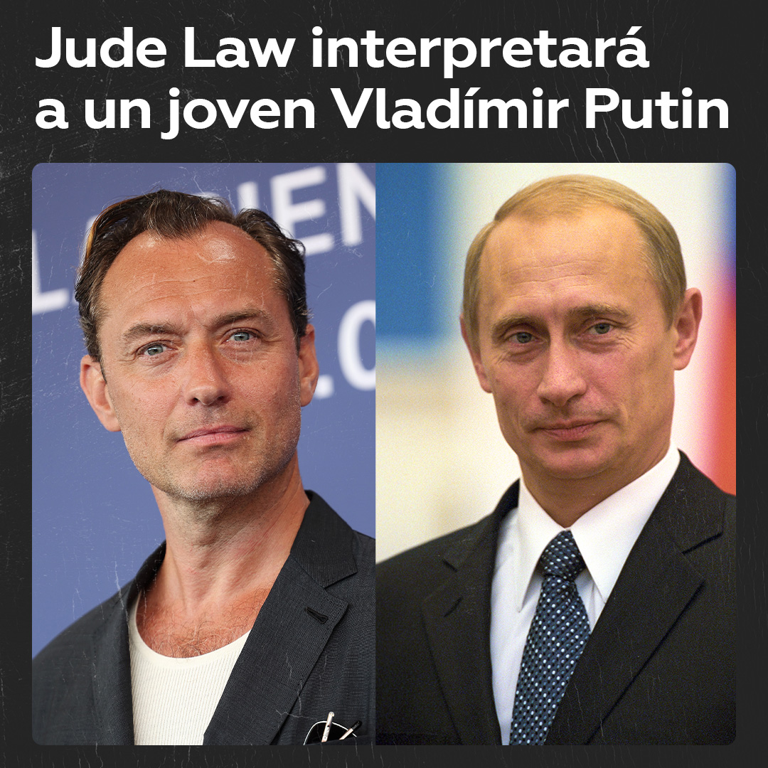 🍿 Jude Law podría interpretar a Vladímir Putin en la película 'El mago del Kremlin', que mostrará al mandatario ruso en los inicios de su carrera política. Hasta el momento, la fecha del estreno se desconoce. ¿Crees que se parecen? 🙃