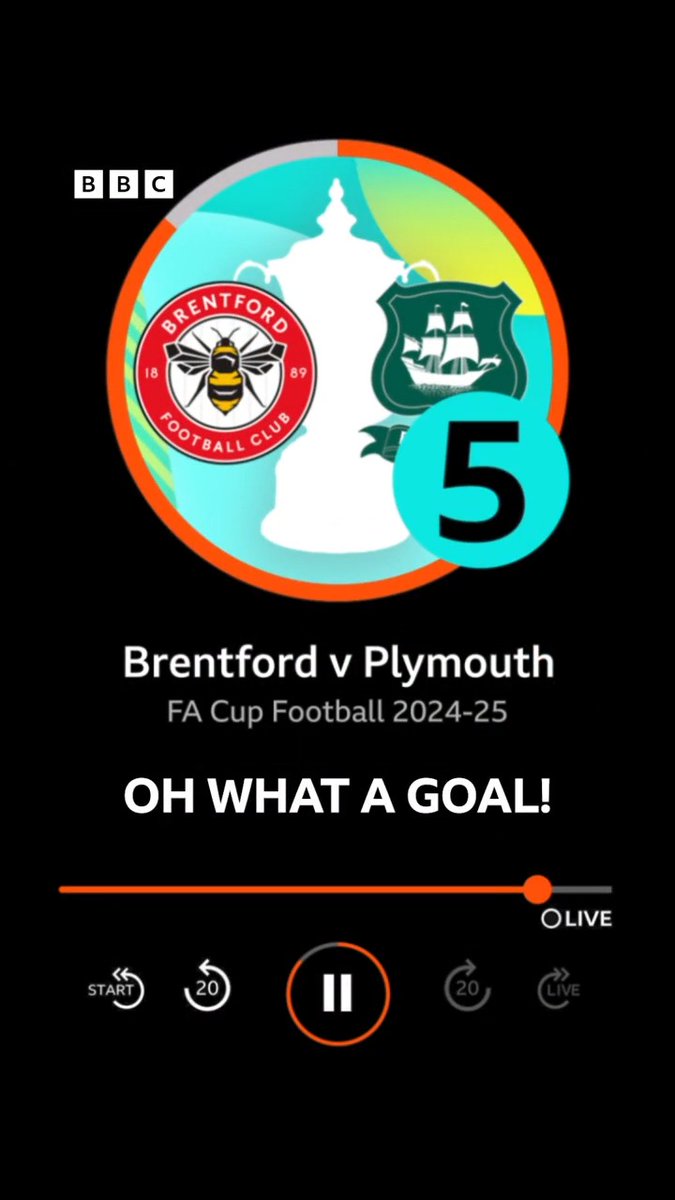 🟢 Plymouth fans will want to hear this again and again and again! 🎙️ @IanDennisBBC &amp; Rob Green #BBCFootball #FACup