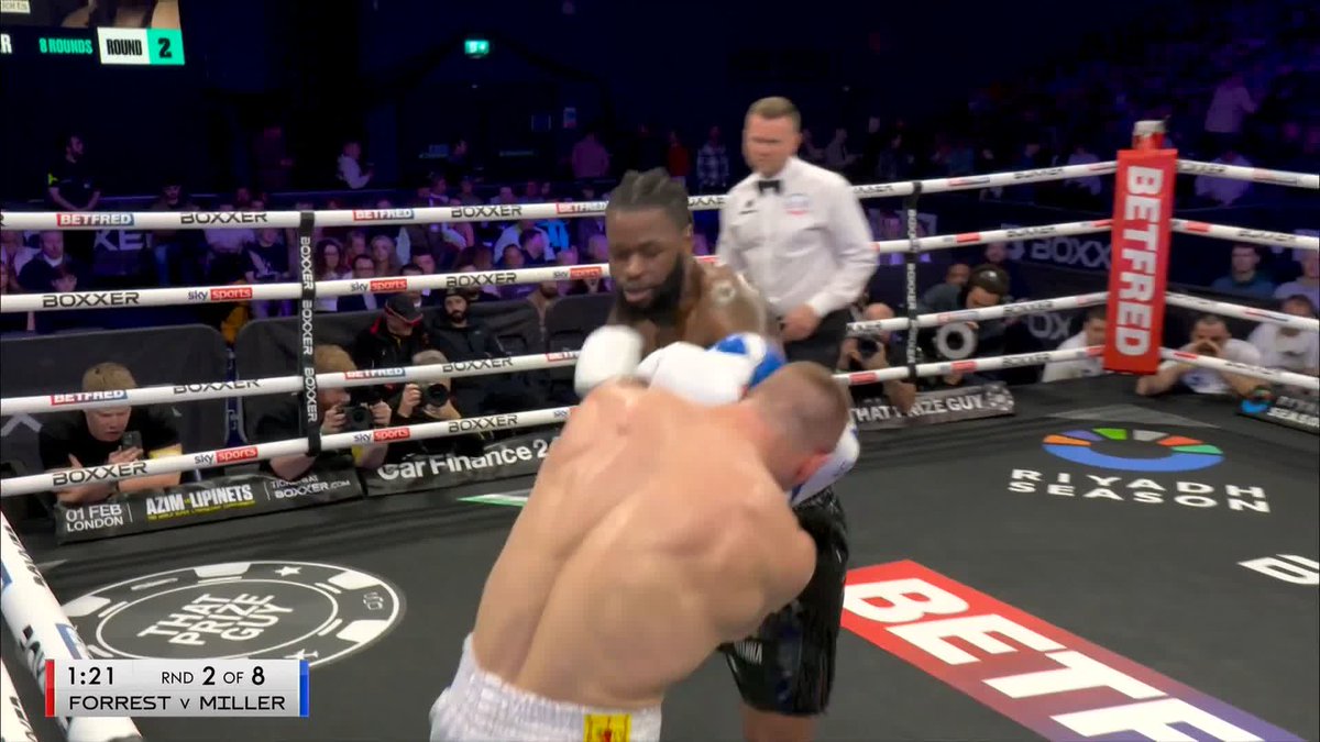 Forrest KNOCKS OUT Miller ⚡️ Scott Forrest with a DEVASTATING flurry of shots to see off Deevorn Miller in style 😤 #SimpsonWoodall x #DuboisCamara