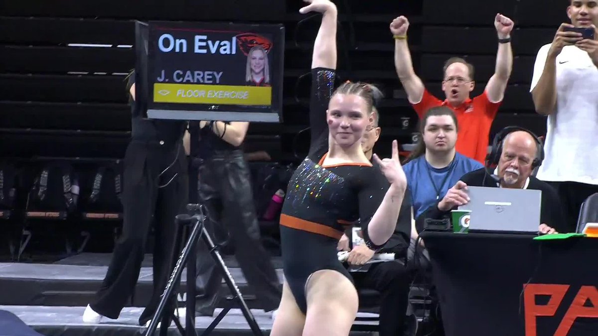 ANOTHER 9️⃣.9️⃣5️⃣ for Jade! 👀 #GoBeavs
