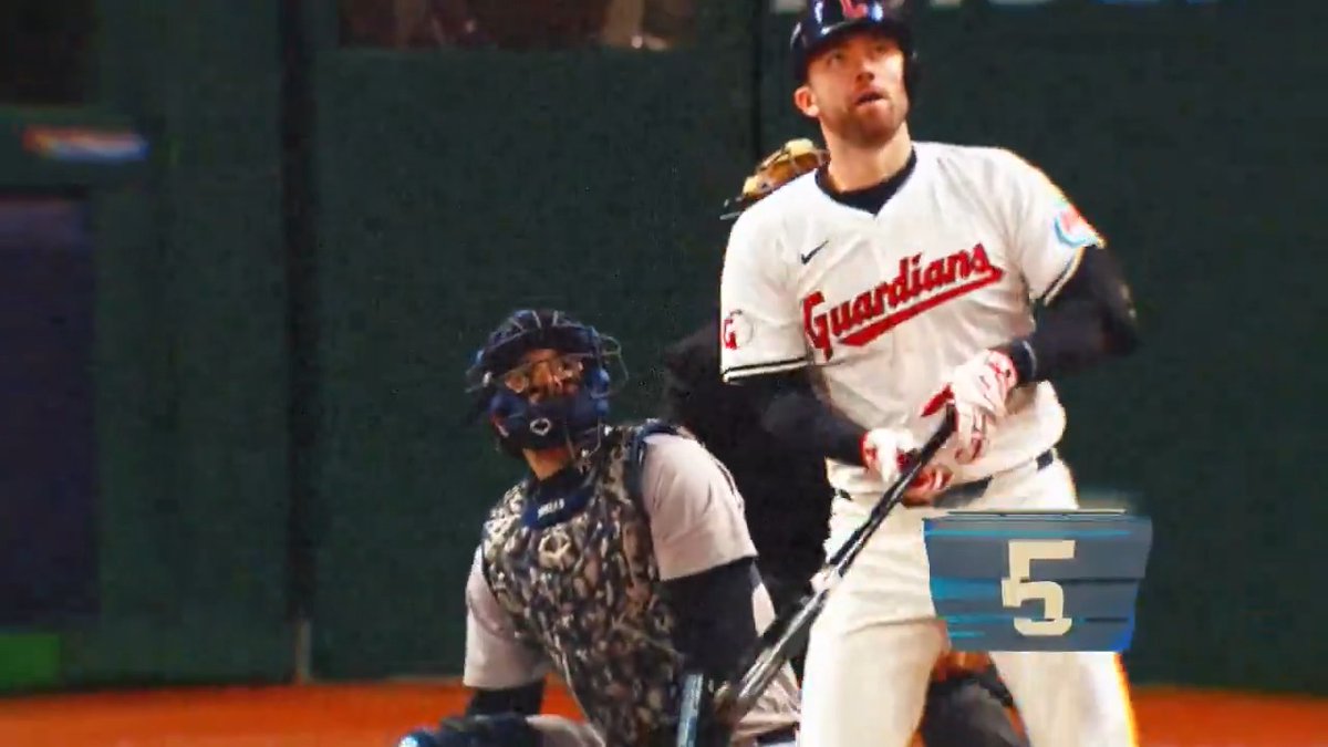 It was a high Fry ball for the Cleveland Guardians last October in the ALCS 🍟 David Fry's walk-off home run in Game 3 comes in at #5 on our Electrifying Moments of 2024 countdown. 📺 MLB Network