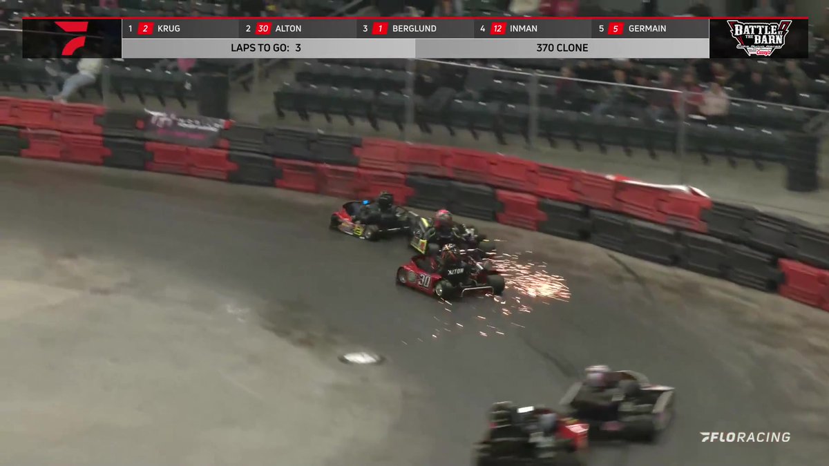 Things got dicey at the front in 370 Clone at #BattleAtTheBarnXVII!