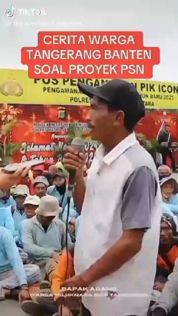 Biadab cara si gaduh dan fitnah buzzernya merampas hak hidup warga banten dari investasi PIK selama ini dan PSN nanti pakai dalih bela rakyat.