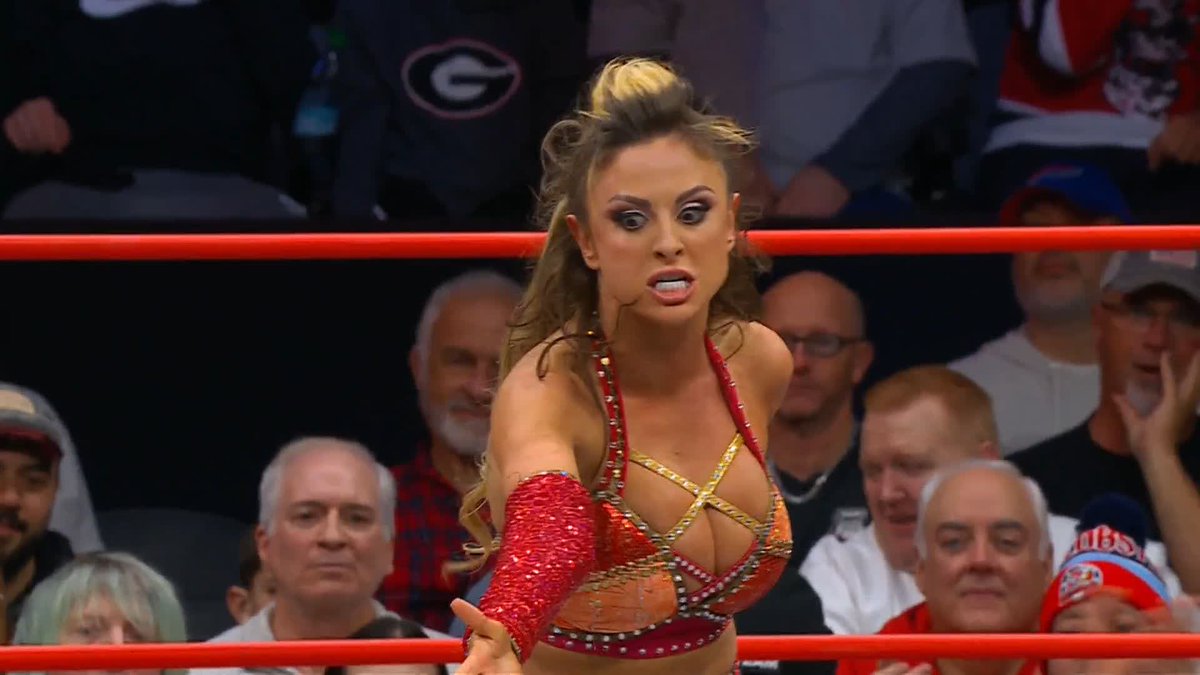 Harley's getting FIRED UP now! Watch #AEWCollision LIVE on TNT Drama & @SportsOnMax art | Harley Cameron