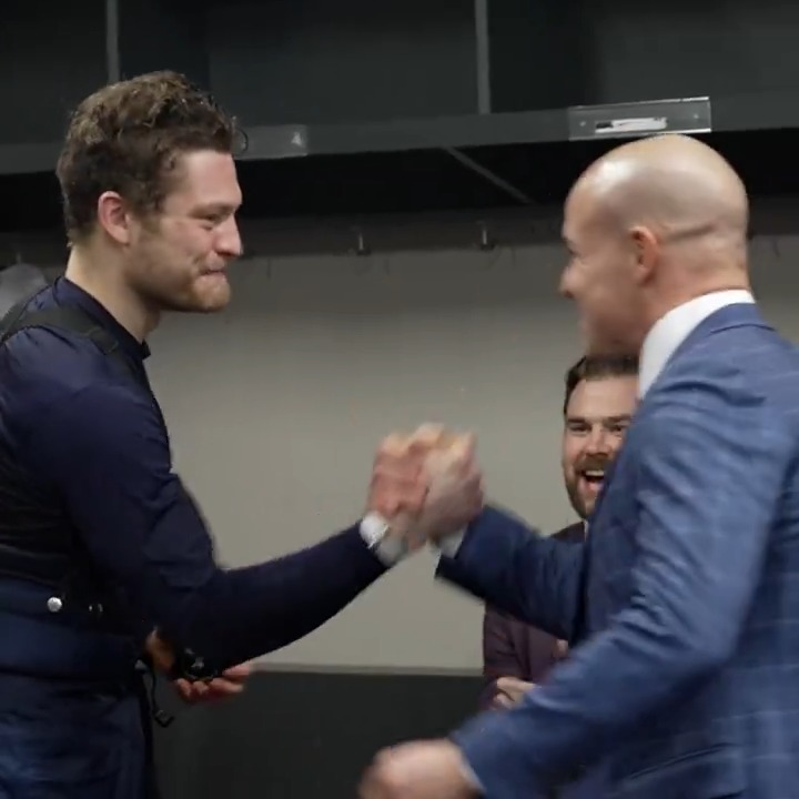 Lots of fun winning in this dressing room #ALLCAPS