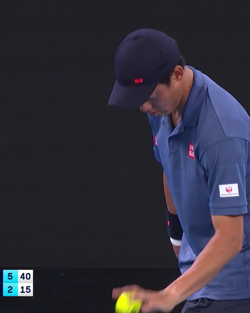 He lost the first, he lost the second, he won the third, he won the fourth... this was always in the cards, wasn't it Kei Nishikori. He and Thiago Monteiro are off to a decider! Wide World of Sports • ESPN • @eurosport • WOWOWテニス • #AusOpen • #AO2025