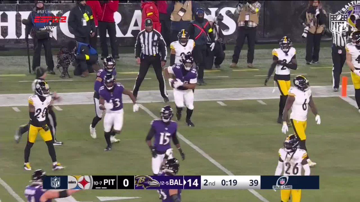 Isaiah Likely stiff arm with this commentary is truly beautiful work brother