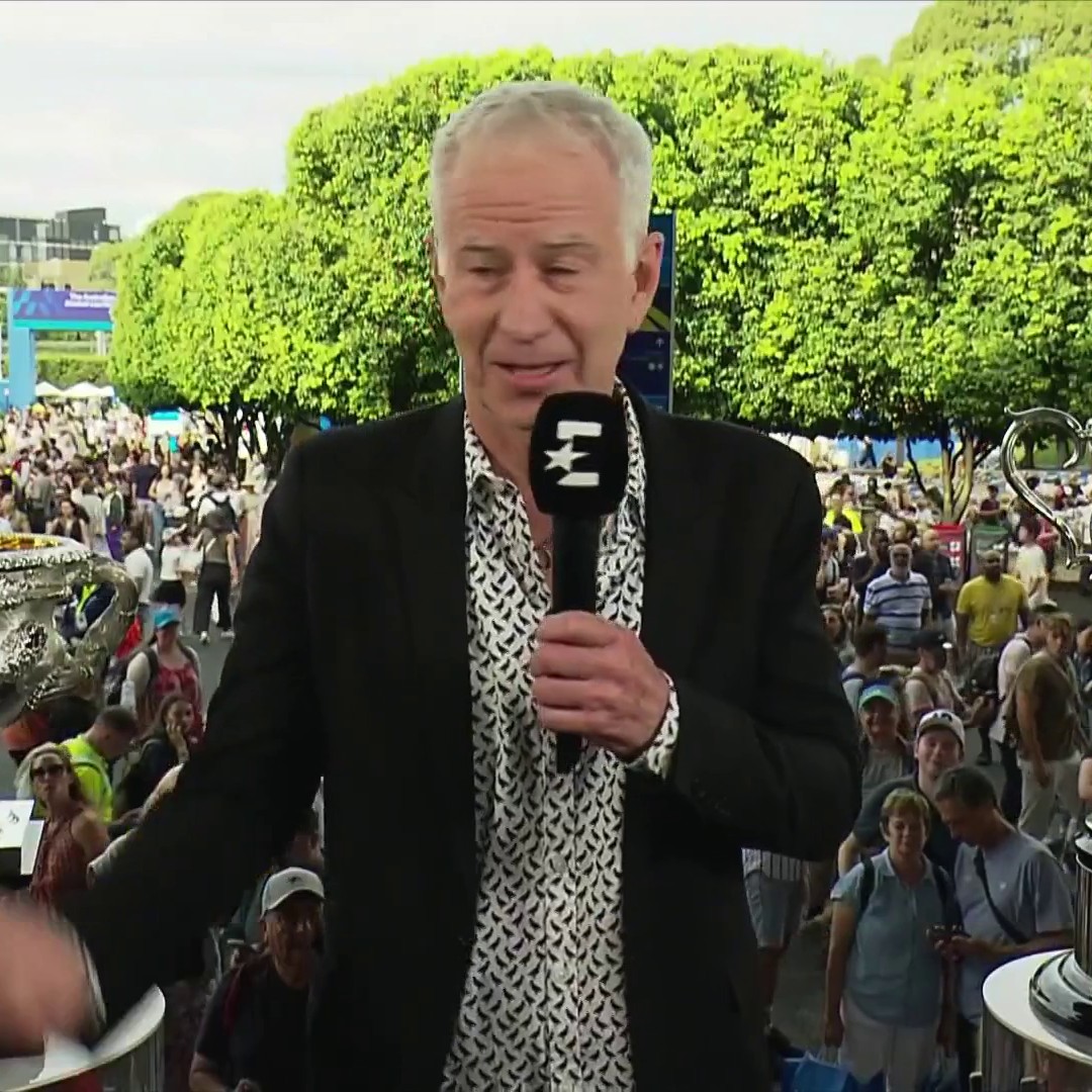 "The craziest thing I've ever heard!" 🤪 John McEnroe has an 𝒊𝒏𝒕𝒆𝒓𝒆𝒔𝒕𝒊𝒏𝒈 theory about why Andy Murray has joined Novak Djokovic's coaching team 😂 #AusOpen | @johnmcenroe