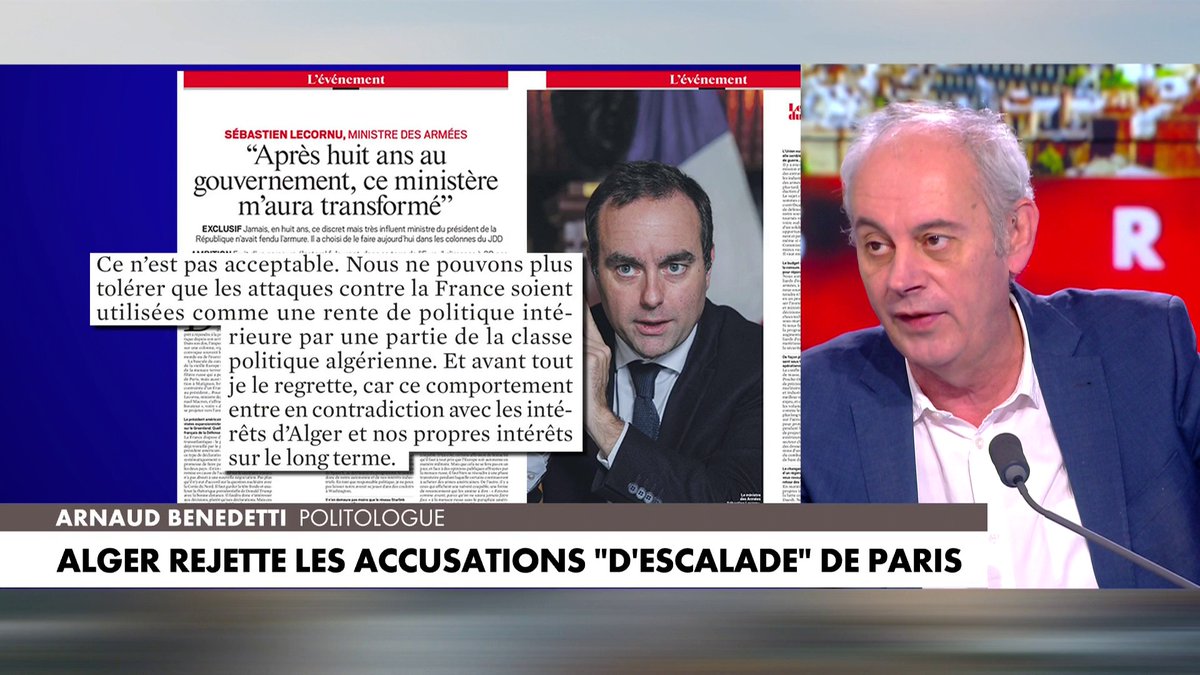 Arnaud Benedetti : «L'Algérie a l'habitude de mener une politique d'ingérence» dans #HDProsWE