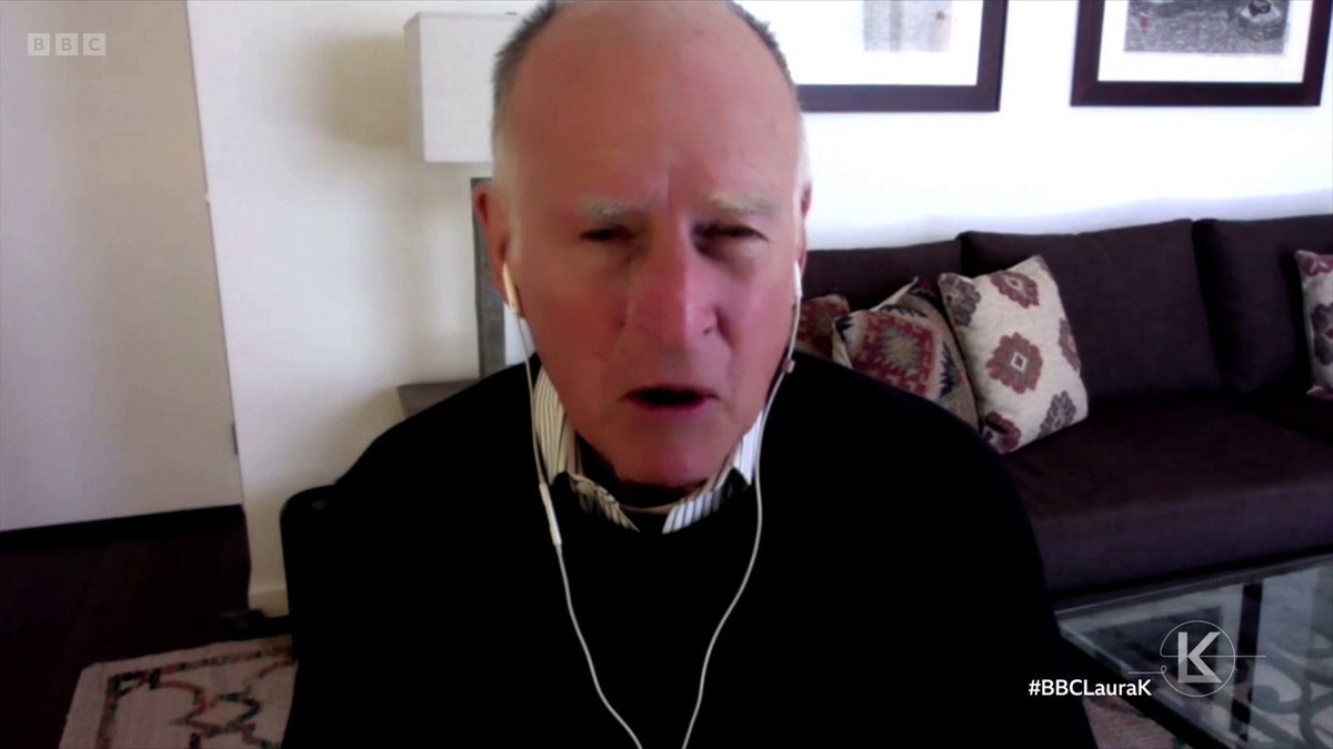 "Not even Donald Trump, who is quite clever in many ways, can repeal the laws of physics" Former Governor of California Jerry Brown says soon "there will be a reduction, to absurdity, of the idea that climate change is a hoax" #BBCLauraK
