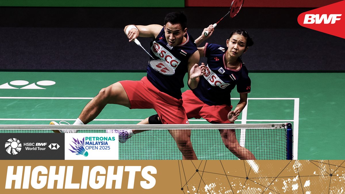 World No.1s Feng/Huang 🇨🇳 and Puavaranukroh/Paewsampran 🇹🇭 hold nothing back for the title. #BWFWorldTour #MalaysiaOpen2025