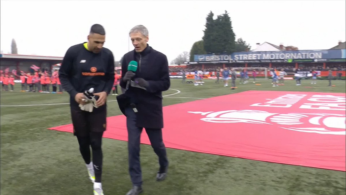 Congratulations to Jas Singh on the birth of his son last night! ❤️ What a weekend for the Tamworth Football Club goalkeeper 🧤 #ITVFootball | #FACup | Gabriel Clarke