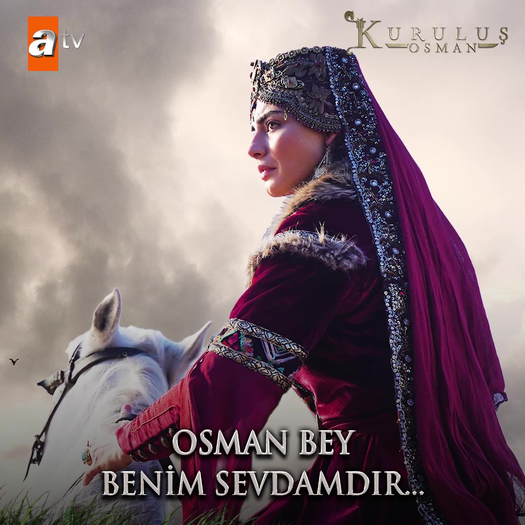 "Osman Bey benim sevdamdır!" Yeni bölüm Çarşamba 20.00'de atv'de. #KuruluşOsman atv