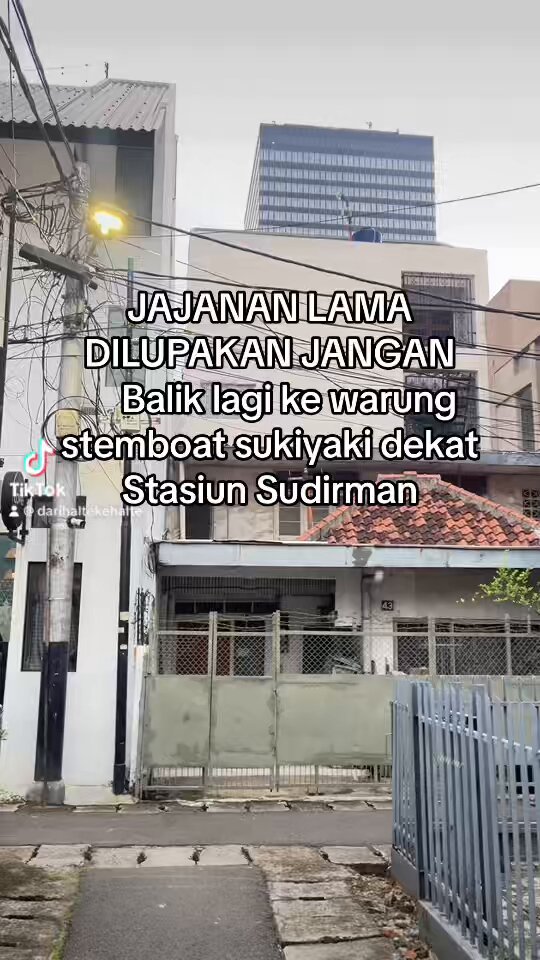 Jajanan lama dilupakan jangan. Balik lagi ke warung stemboat sukiyaki BBQ dekat Stasiun Sudirman #dhkh