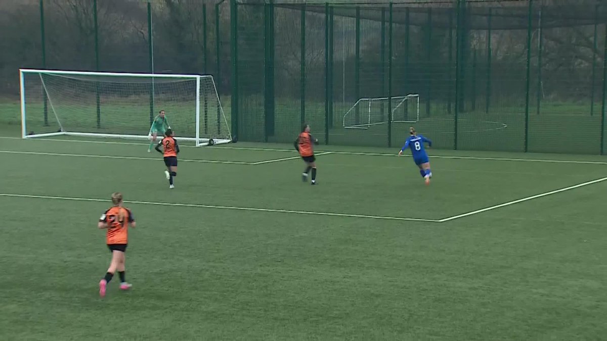 "Where's the camera?" 🤣 Angelina Nixon scores for Rugby Borough Women FC and heads straight to the photographer 📸 #AdobeWomensFACup