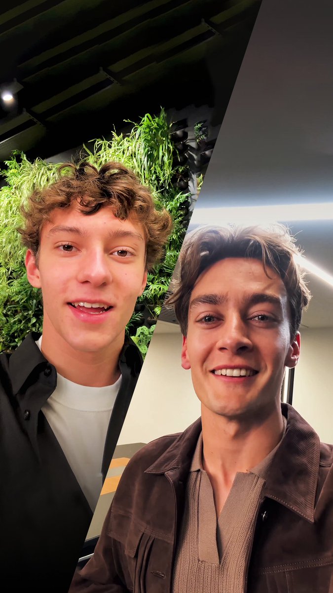 A quick birthday message to Toto 🎁 From George and Kimi 😁