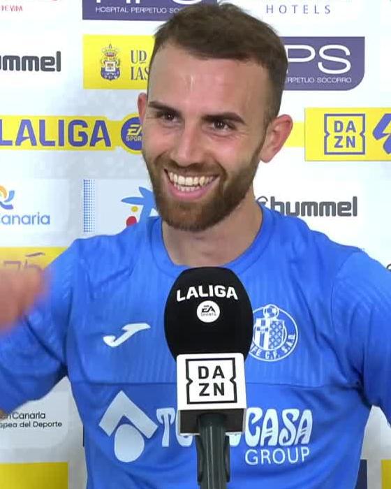 "Volver ya es una alegría, pero volver haciendo goles y dando victorias, aún más" A Borja Mayoral hoy nadie le borra la sonrisa de la cara 😄 #LALIGAenDAZN ⚽️