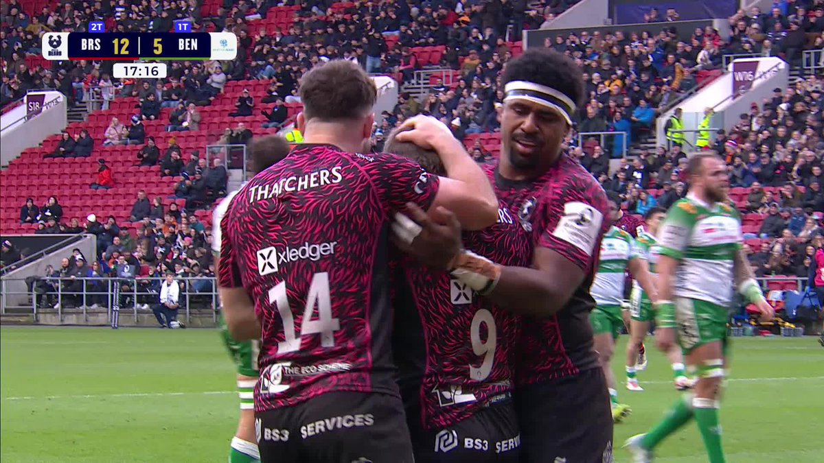 Take a bow, kieran marmion 😮‍💨 🐻 14-12 🦁 (25 mins) #BRIvBEN | #BristolBears
