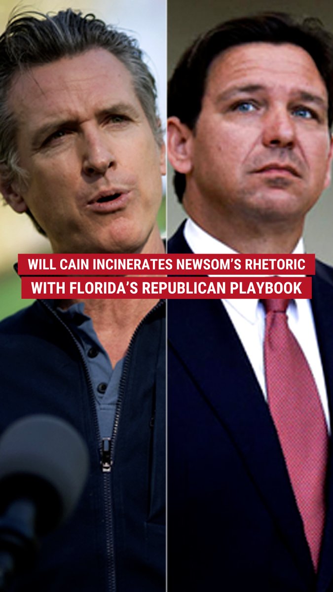 ‘THE OPPOSITE’: Will Cain paints a clear picture of how a competent leader should handle a crisis—especially one they should be prepared for—by praising Ron DeSantis' readiness and all-hands-on-deck approach to natural disasters, in stark contrast to Gavin Newsom.