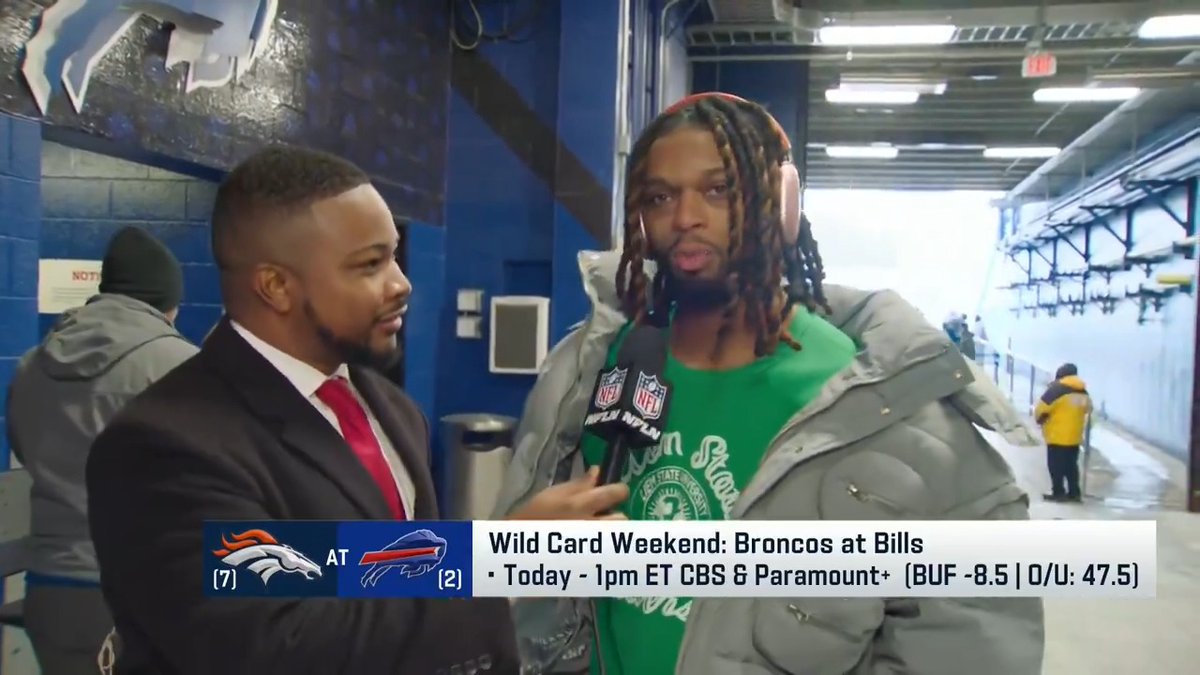 "I'm just thankful for this moment." Cameron Wolfe catches up with 𝐃𝐚𝐦𝐚𝐫 𝐇𝐚𝐦𝐥𝐢𝐧 ahead of his first career playoff start.