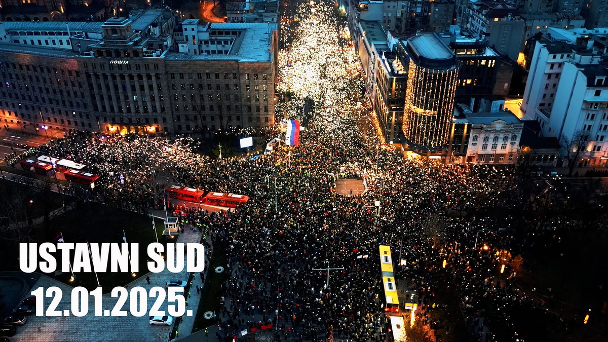 BITNO JE DA IMAŠ (U)STAV! Ustavni sud - 12.01.2025 #Studenti #Blokade #Beograd