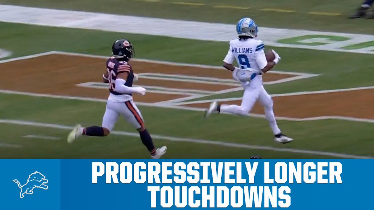 #Lions touchdowns getting progressively longer 📈
