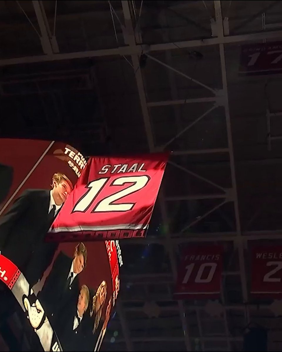 No. 12 is forever in the x - Carolina Hurricanes' rafters ❤️