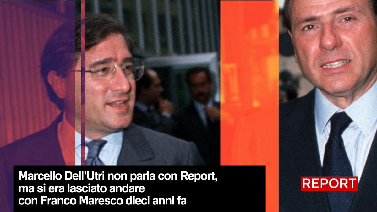Dell’Utri non parla con Report, ma si era lasciato andare con Franco Maresco dieci anni fa. La sua "palermitudine" è fatta di codici, di non detti, di ironie sottili. #Report ora in diretta su #Rai3👇