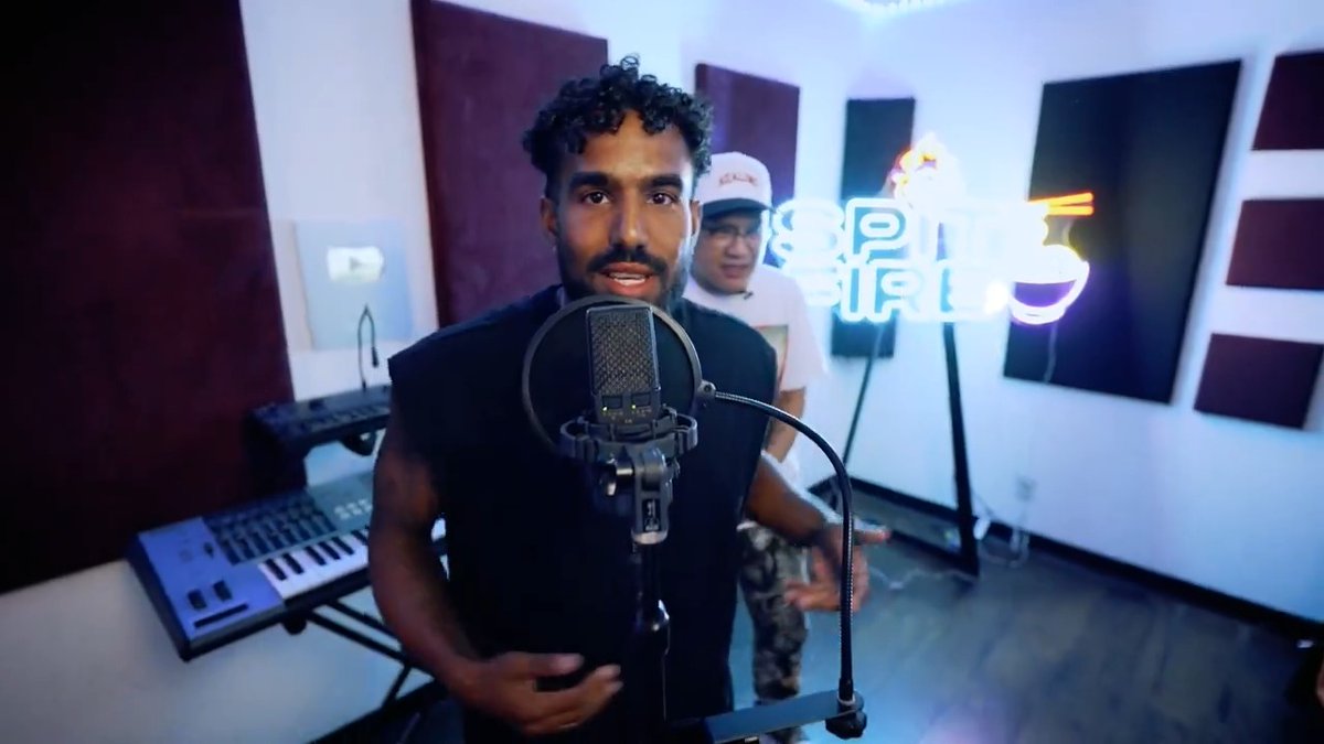 Hot Ones rip off, but I made my rapper friends rap 😂 SPITFIRE premieres next week Jan 19th on my YouTube! 🍜🔥 SpitFire