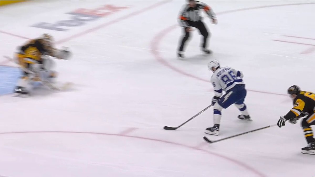GUESS WHO ⚡ Nikita Kucherov gives the Tampa Bay Lightning the lead with just 3:03 remaining in the third!