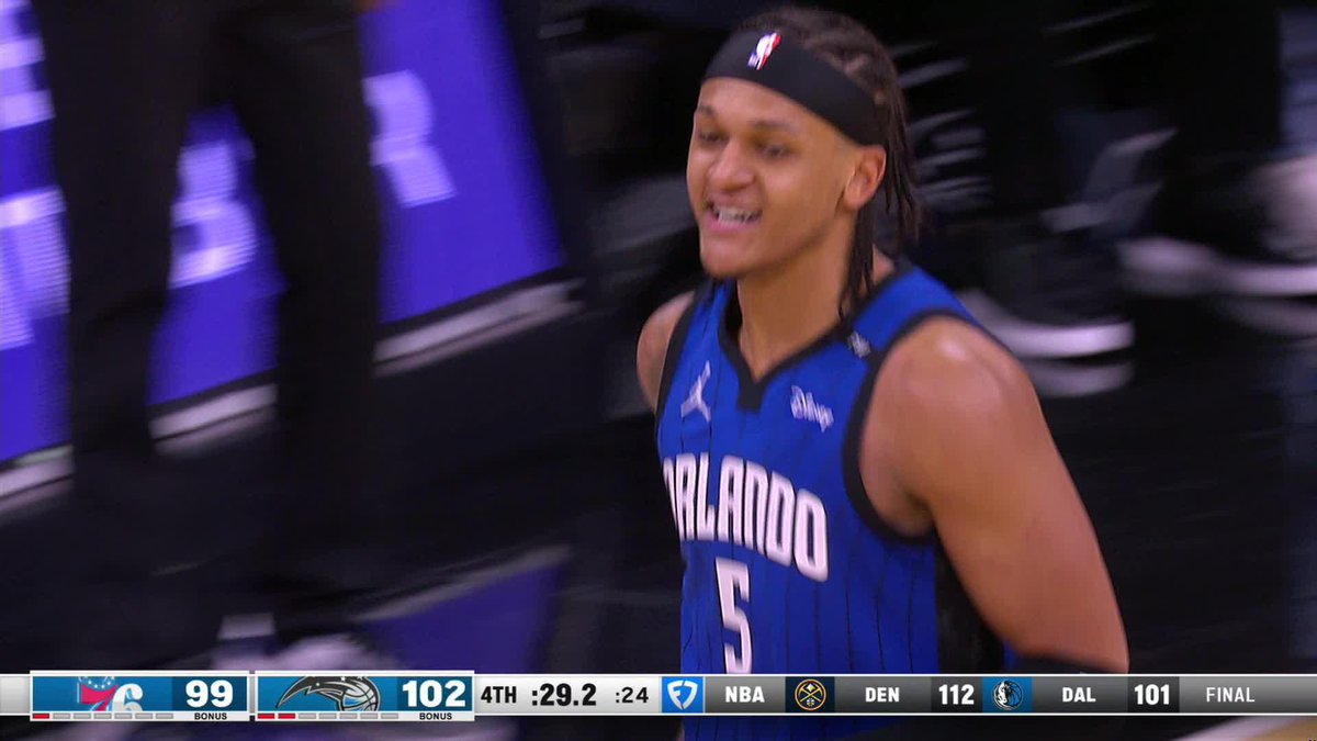 Paolo Banchero with a CLUTCH bucket 😤